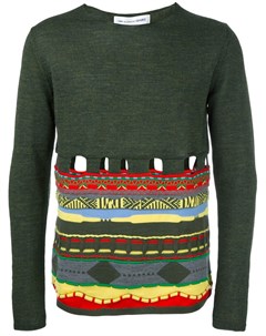 Пуловер с вырезными деталями Comme des garçons shirt