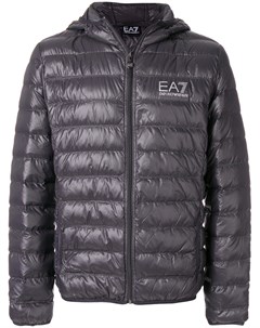 Пуховая куртка с логотипом Ea7 emporio armani