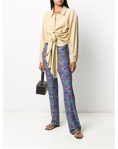 Широкие брюки Funi с цветочным принтом Fisico