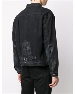 Джинсовая куртка с эффектом разбрызганной краски John elliott