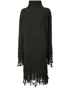 Платье свитер с отделкой из бахромы Yang li