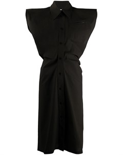 Платье с объемными плечами Bottega veneta