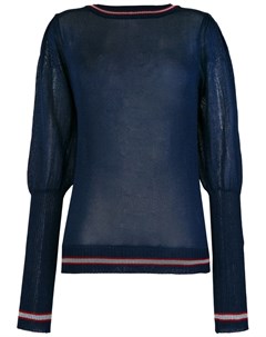 Прозрачный свитер с отделкой Miahatami