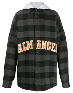 Клетчатая куртка рубашка с капюшоном Palm angels