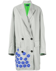 Двубортное пальто с геометричным принтом Kolor