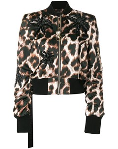 Укороченная куртка с леопардовым принтом Philipp plein