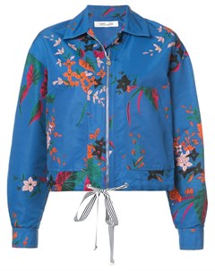 Укороченная куртка с цветочным рисунком Dvf diane von furstenberg
