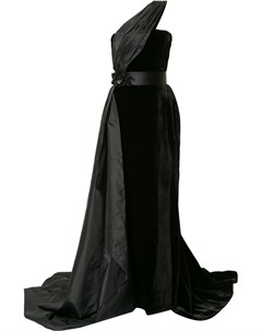 Платье асимметричного кроя с юбкой годе Romona keveza