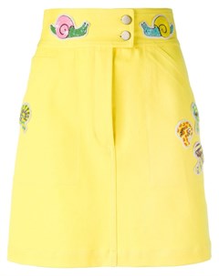 Приталенная юбка с контрастными заплатками Olympia le-tan