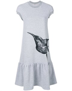 Платье футболка с принтом в виде птицы Ioana ciolacu