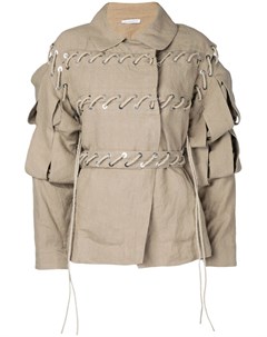 Куртка с резной отделкой на рукавах Jw anderson