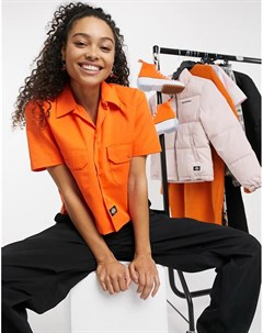 Укороченная рубашка ярко оранжевого цвета Silver Grove Dickies