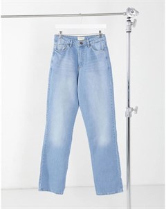 Выбеленные прямые джинсы свободного кроя в винтажном стиле Kikiriki