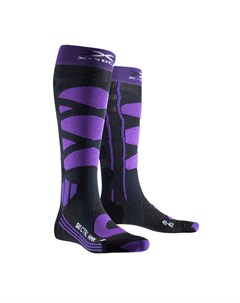 Термоноски женские X SOCKS Ski Control 4 0 Charcoal Melange Purple 2021 X-socks