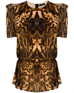 Бархатная блузка Udell с леопардовым узором Isabel marant