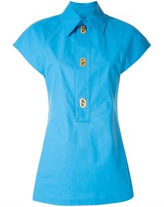Рубашка с декоративными пуговицами и короткими рукавами Bottega veneta