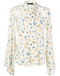 Блузка с цветочным принтом и вырезами Rokh