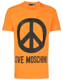 Футболка с логотипом Love moschino