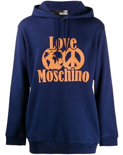 Худи с логотипом Love moschino