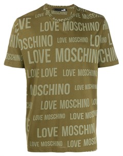 Футболка с круглым вырезом и логотипом Love moschino