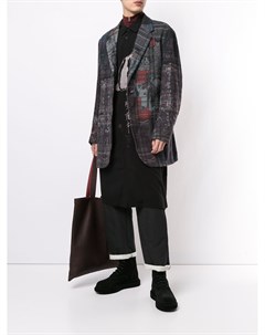 Пиджак с абстрактным принтом Yohji yamamoto