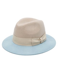 Двухцветная шляпа федора с бантом Woolrich