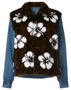 Куртка с многослойным дизайном и цветочным принтом Simonetta ravizza
