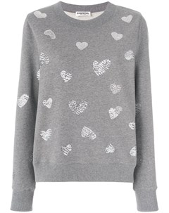 Пуловер с сердечками с пайетками Essentiel antwerp