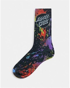 Разноцветные носки Dot Splatter Santa cruz