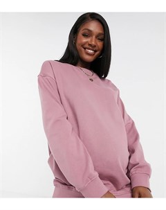 Лиловый свитшот в стиле oversized из органического хлопка ASOS DESIGN Maternity Asos maternity