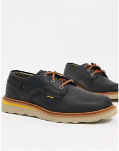 Черные кожаные туфли на шнуровке Caterpillar Jackson Cat footwear
