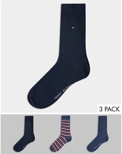 Набор из трех пар носков с логотипом Tommy hilfiger