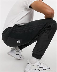 Черные флисовые джоггеры Adidas originals