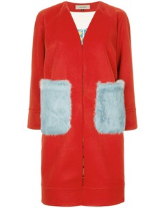 Классическое пальто с контрастными карманами Han ahn soon
