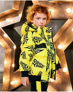 Желтая стеганая куртка с логотипом детская Givenchy