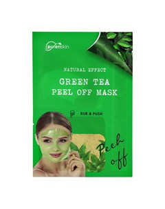 Маска пленка для лица NATURAL EFFECT с экстрактом листьев зеленого чая увлажняющая для сияния кожи 1 Purenskin