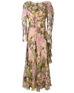Платье с цветочным принтом Alberta ferretti
