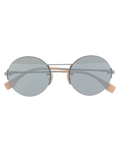 Солнцезащитные очки в круглой оправе с логотипом FF Fendi eyewear