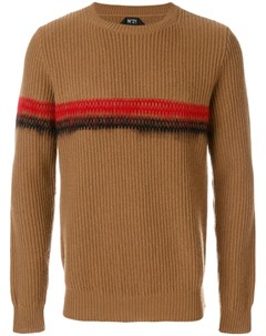 Декорированный свитер в рубчик No21