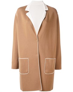 Пальто с контрастной окантовкой Le tricot perugia