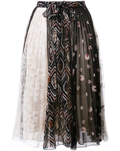 Плиссированная юбка с принтом Giambattista valli