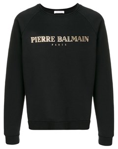 Толстовка с принтом логотипа Pierre balmain