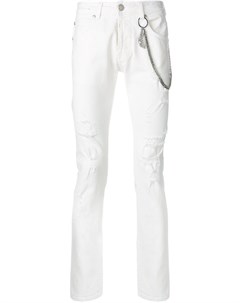 Джинсы с рваным эффектом Pierre balmain