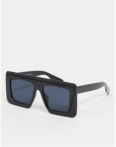 Квадратные солнцезащитные очки в черной оправе Svnx