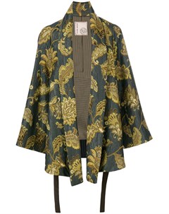 Пиджак кимоно с принтом листьев Antonio marras