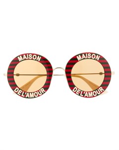 Солнцезащитные очки Maison de L Amour в круглой оправе Gucci eyewear