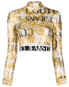 Рубашка с принтом Baroque и логотипом Versace jeans couture