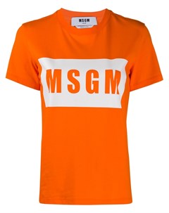 Футболка Box с логотипом Msgm