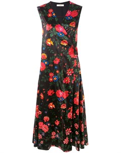 Платье с цветочным принтом Celine vintage