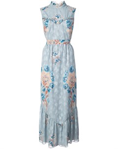 Платье макси с цветочным принтом Anna sui